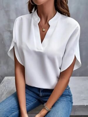 Dory | Miękka Elegancka Koszula – Biały