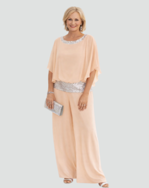 Glenna | Elegancki komplet damski z szerokimi spodniami – Khaki