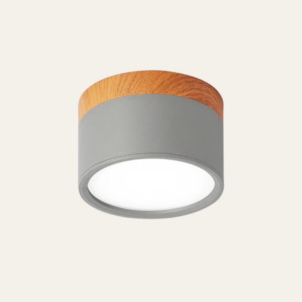 Cylindryczna natynkowa lampa sufitowa ze zintegrowanym LED