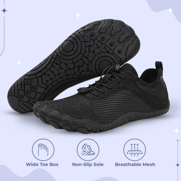 Uniseksowe buty barefoot do biegania z szerokim noskiem