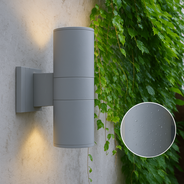 Aluminiowa zewnętrzna lampa ścienna LED IP65