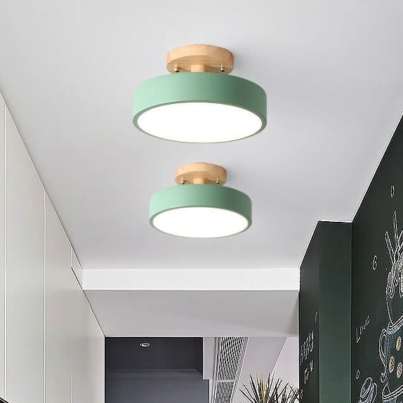 Skandynawska wpuszczana lampa sufitowa LED do wnętrz
