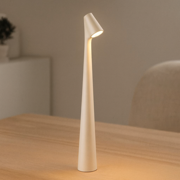 Bezprzewodowa smukła lampka LED z ładowaniem USB