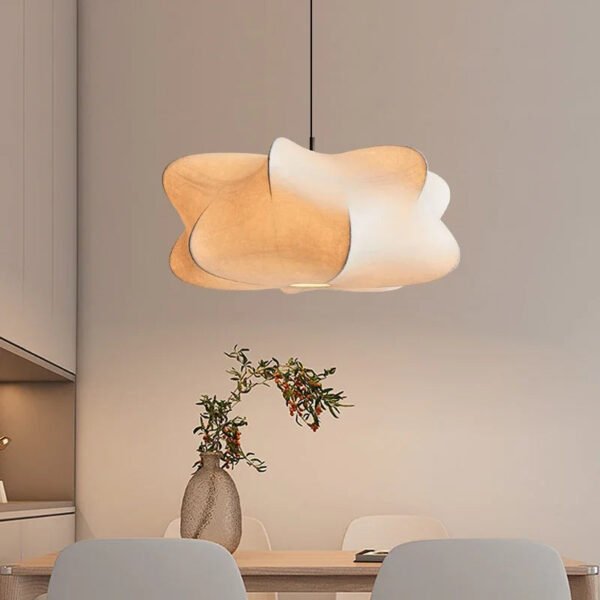Lampa wisząca w stylu japandi