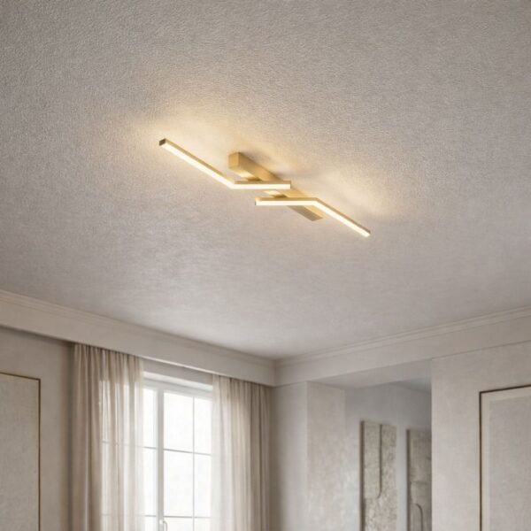 Smukła liniowa lampa sufitowa LED o minimalistycznej formie