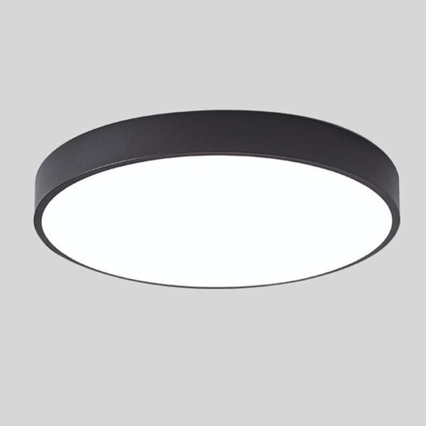 Okrągły drewniany plafon sufitowy ze zintegrowanym LED