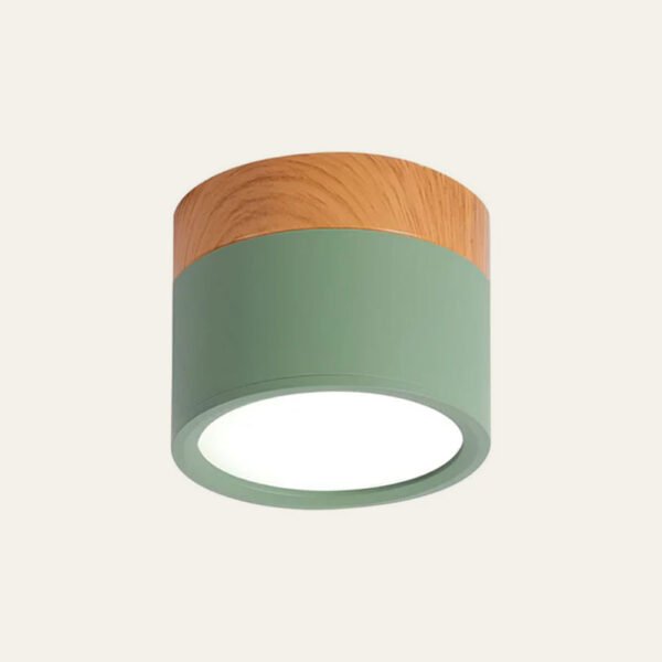 Cylindryczna natynkowa lampa sufitowa ze zintegrowanym LED
