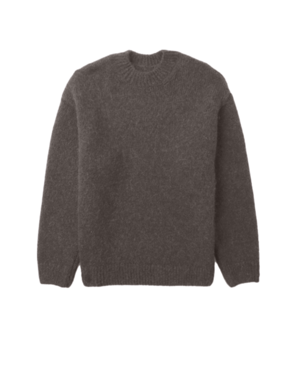 Męski teksturowany sweter dzianinowy o dopasowanym kroju