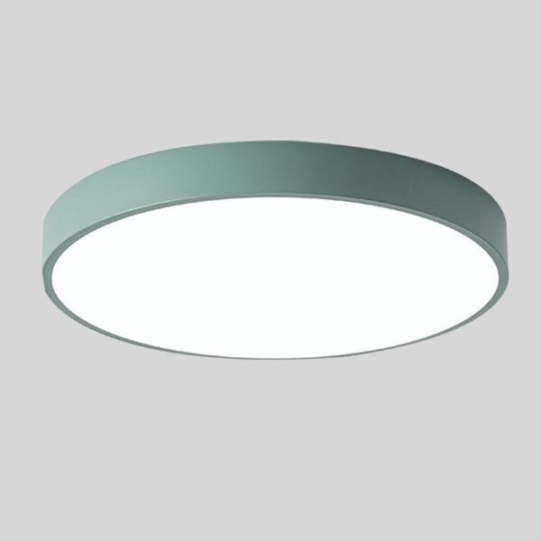 Okrągły drewniany plafon sufitowy ze zintegrowanym LED