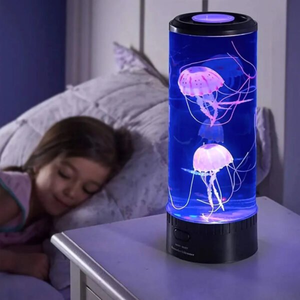 Lampa w kształcie meduzy z kolorowym oświetleniem LED