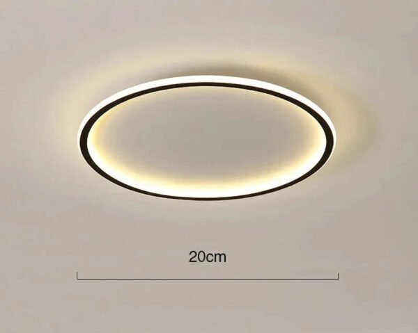 Okrągła lampa sufitowa LED o łagodnym świetle