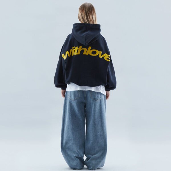 Luźna bluza unisex z kapturem wkładana przez głowę