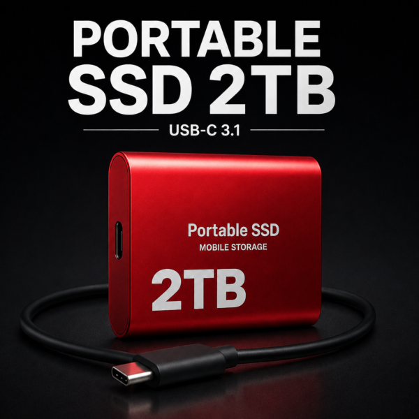 Zewnętrzny dysk SSD 2TB USB-C do komputera i telefonu