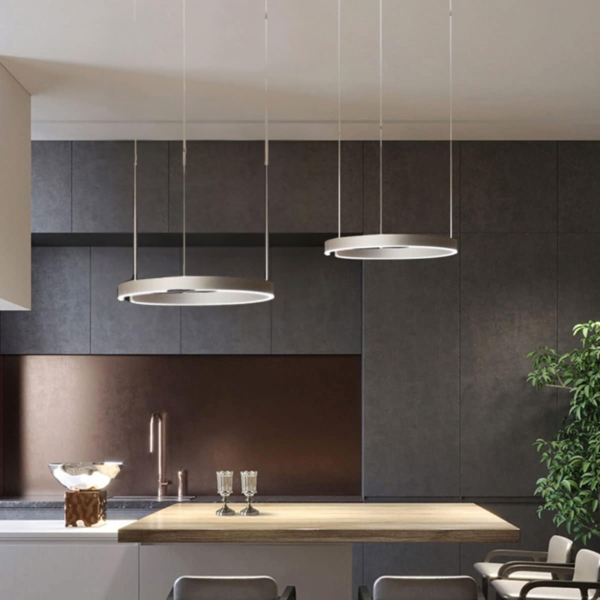 Okrągła lampa wisząca LED do wnętrz mieszkalnych