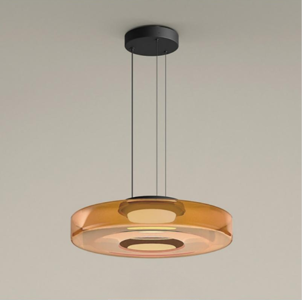 Nowoczesna szklana lampa wisząca LED