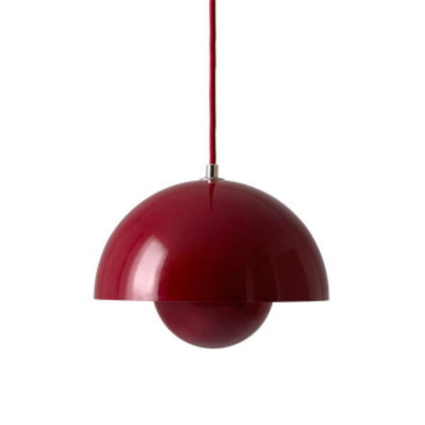 Geometryczna lampa wisząca LED z kulistym kloszem