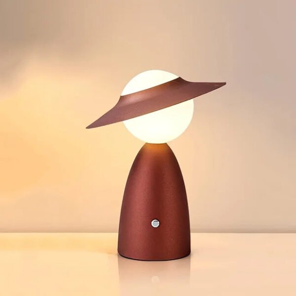 Funkcjonalna bezprzewodowa lampa stołowa ze ściemnianym LED