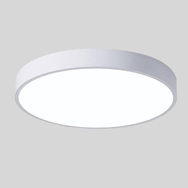 Okrągły drewniany plafon sufitowy ze zintegrowanym LED