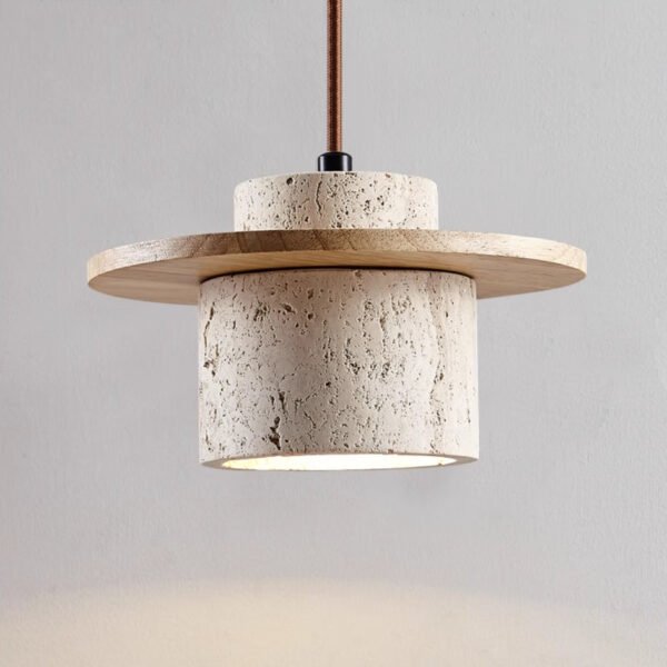Naturalna lampa wisząca z regulowaną wysokością