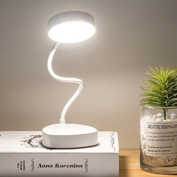 Regulowana biurkowa lampa LED z elastyczną szyjką