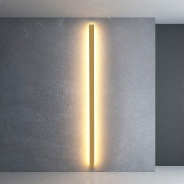 Liniowa minimalistyczna lampa ścienna LED do wnętrz
