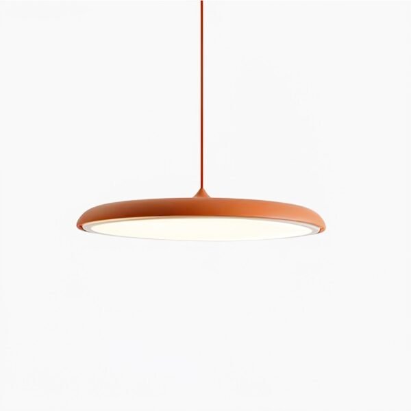Okrągła wisząca lampa LED o minimalistycznej formie