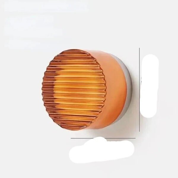 Nowoczesna okrągła lampa ścienna ze zintegrowanym LED