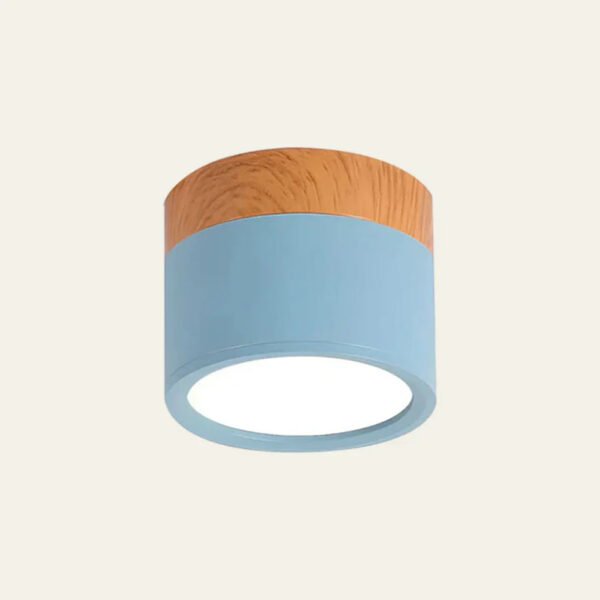 Smukła natynkowa lampa sufitowa LED w stylu skandynawskim