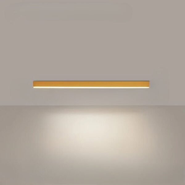 Jasna minimalistyczna lampa sufitowa LED w stylu skandynawskim