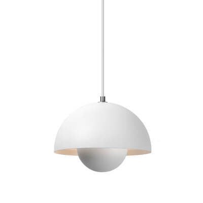 Skandynawska metalowa lampa wisząca z regulowanym przewodem