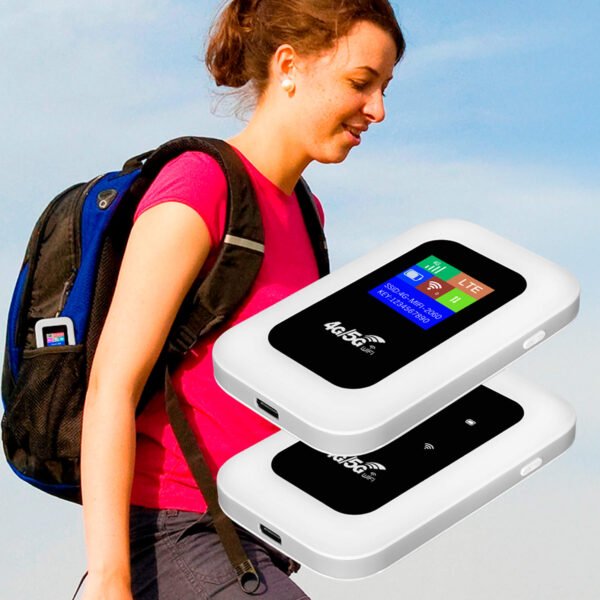 Kompaktowy router mobilny WiFi 4G LTE z hotspotem