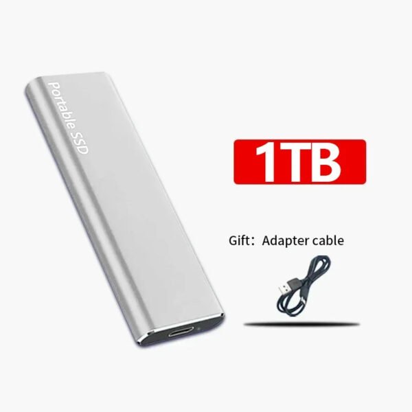 Przenośny dysk zewnętrzny SSD 4TB/1TB z szybkim transferem
