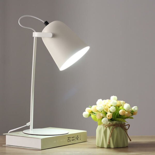 Regulowana lampa stołowa E27 z obrotowym kloszem – bez żarówki