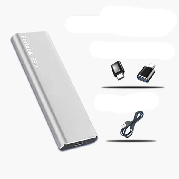 Przenośny zewnętrzny dysk SSD 4 TB z USB 3.1 Type-C