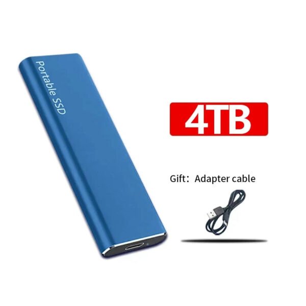 Przenośny dysk zewnętrzny SSD 4TB/1TB z szybkim transferem