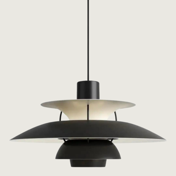 Wielowarstwowa loftowa lampa sufitowa o minimalistycznej formie