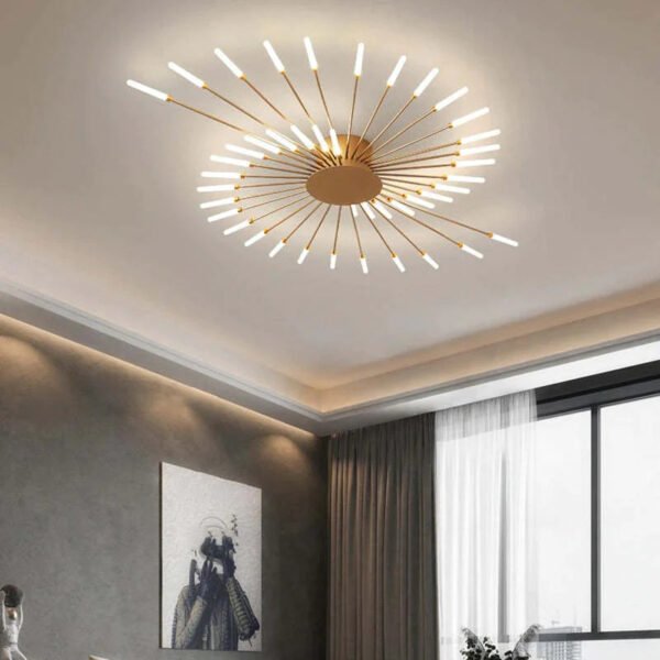 Nowoczesna lampa sufitowa LED w minimalistycznym stylu industrialnym