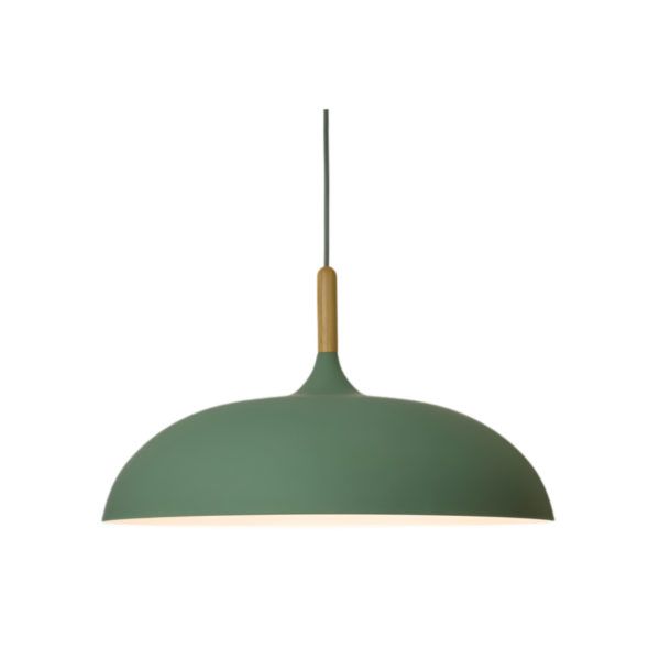 Drewniana lampa wisząca w stylu skandynawskim