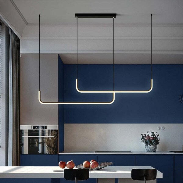 Minimalistyczna wisząca lampa LED z regulacją wysokości