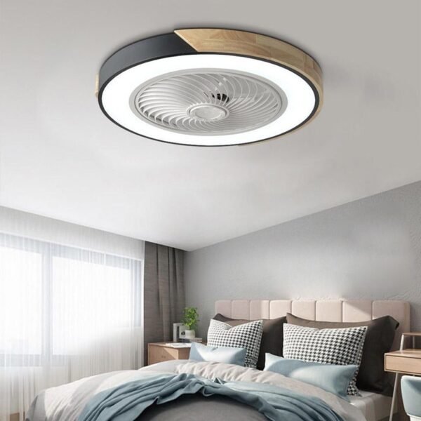 Nowoczesna lampa sufitowa LED z 6-stopniowym wentylatorem