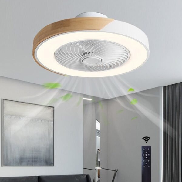 Nowoczesna lampa sufitowa LED z 6-stopniowym wentylatorem