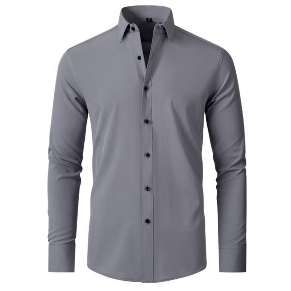 Men’s Black Flannel Dress Shirt