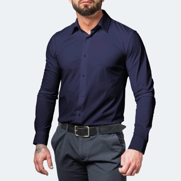 Men’s Black Flannel Dress Shirt