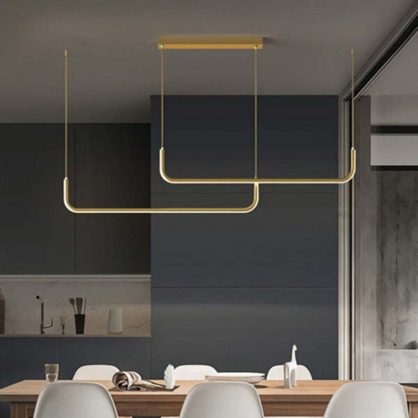 Minimalistyczna wisząca lampa LED z regulacją wysokości