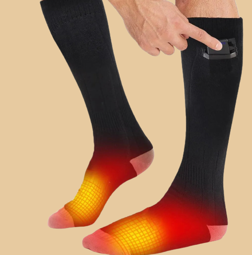 Ogrzewane skarpety unisex z 3 poziomami temperatury