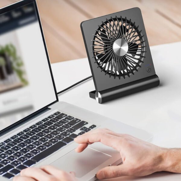 Kompaktowy wentylator stołowy USB ze składanym klipsem