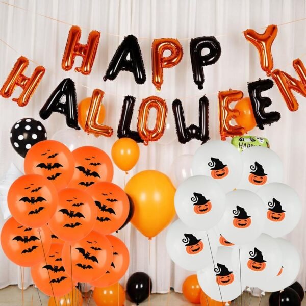 Lateksowe balony na Halloween z nadrukami do dekoracji imprez