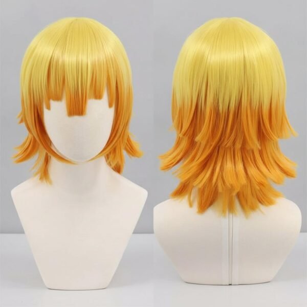 Kompletny strój cosplay anime z haori, peruką i maską LED