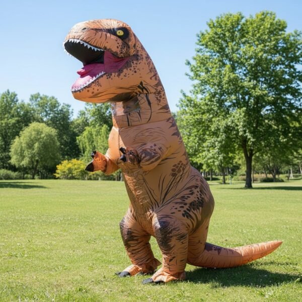 Dziecięcy dmuchany strój T-Rexa na Halloween z wentylatorem