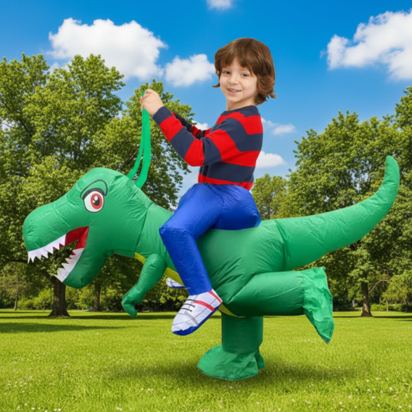 Dziecięcy dmuchany kostium dinozaura z wentylatorem